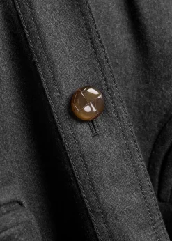 Basotto belted wool trench coat