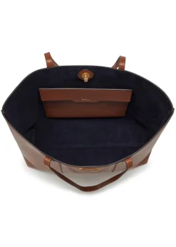 Bayswater grained leather small tote bag