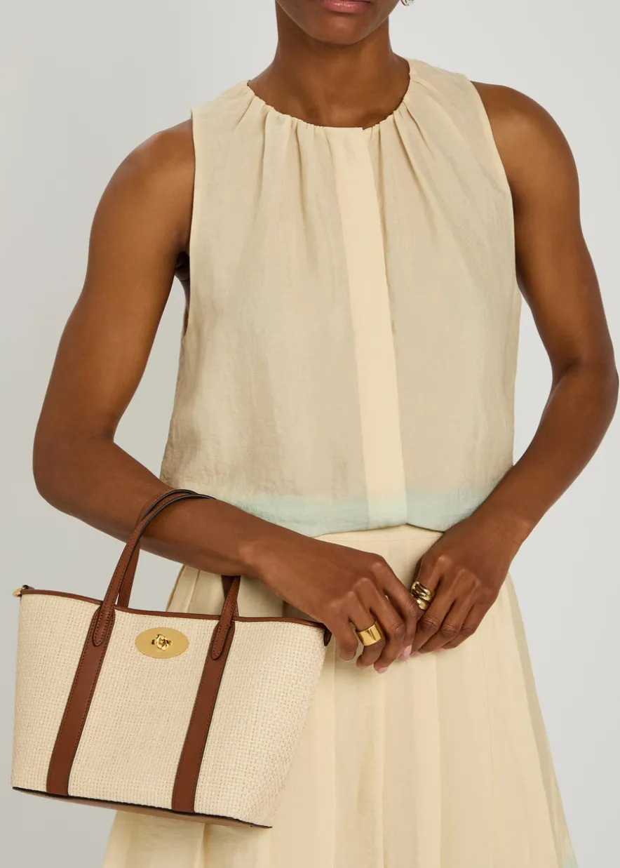 Bayswater mini raffia cross-body bag