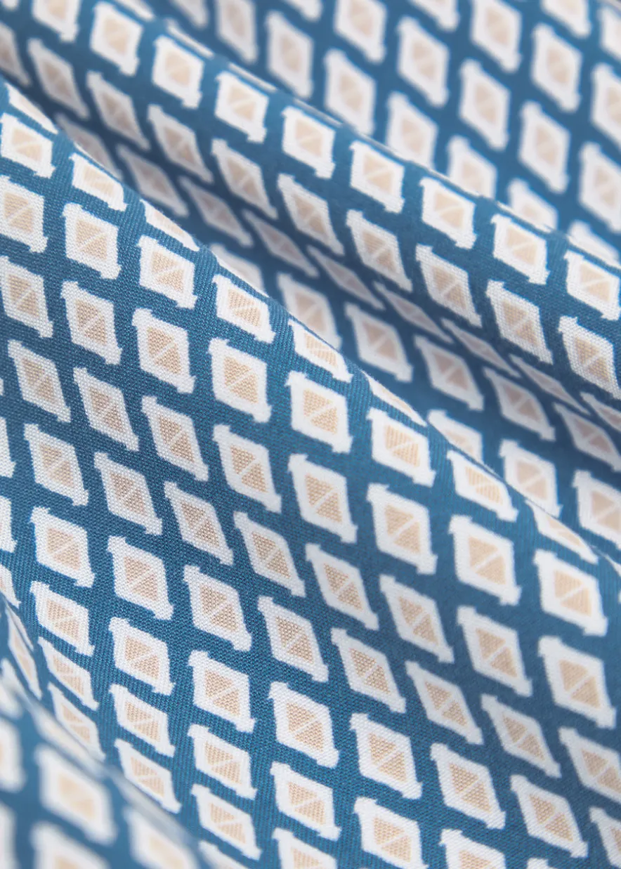 Beach patterned woven shirt