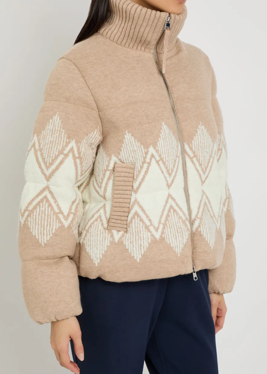 Belina Fair Isle padded knit jacket