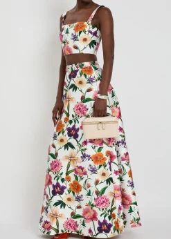 Bellamy floral-print taffeta maxi skirt