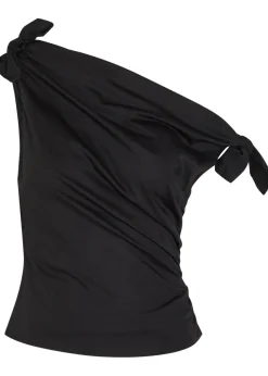 Bellaria ruched stretch-cotton top