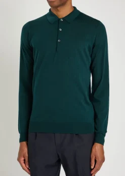 Belper merino wool polo shirt