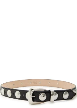 Benny studded leather belt