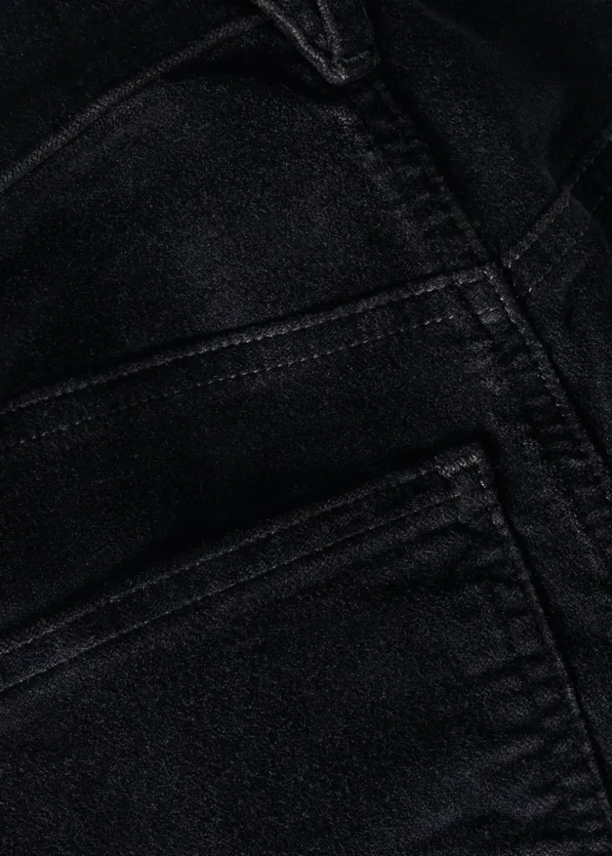 Beverly skinny flared-leg velvet jeans