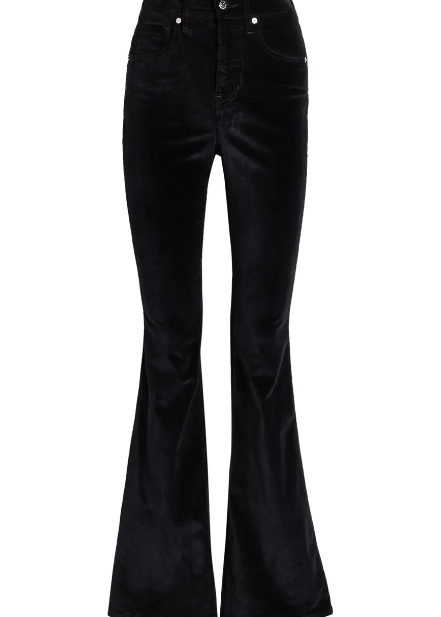 Beverly skinny flared-leg velvet jeans
