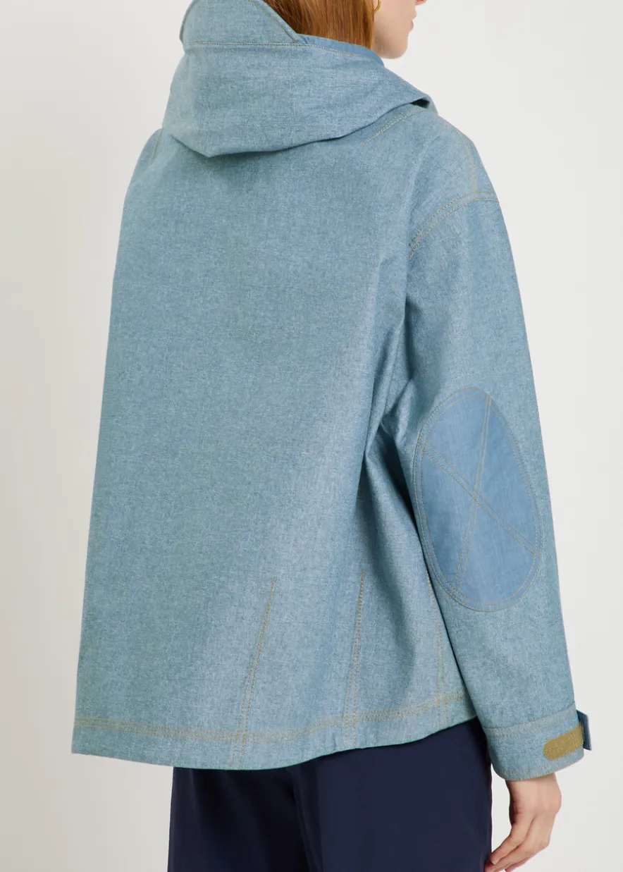 Beziers waterproof hooded denim jacket