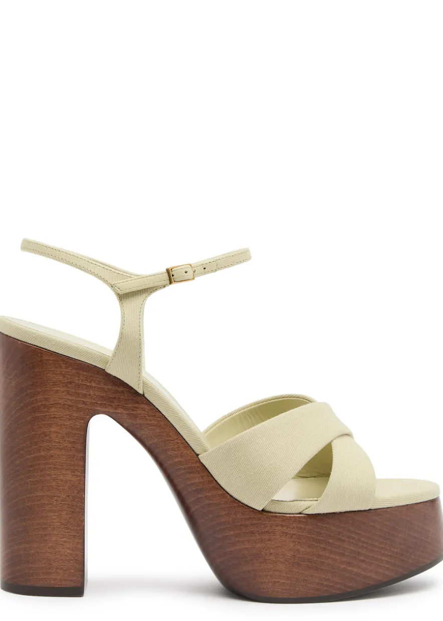 Bianca 125 canvas platform sandals