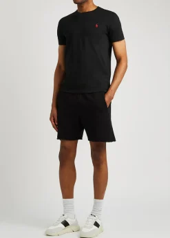 Black cotton T-shirt