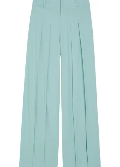 Blaire pleated wide-leg trousers