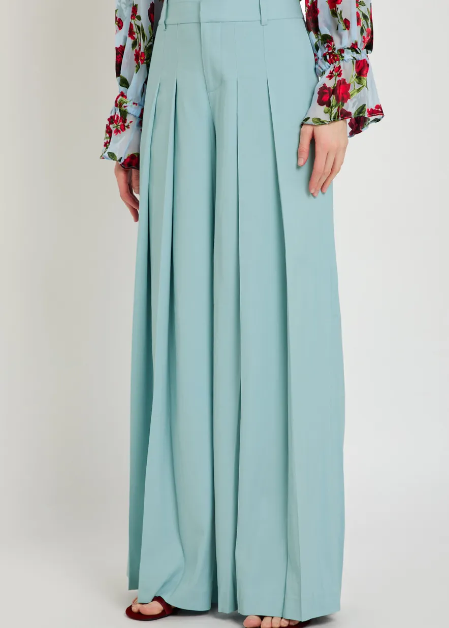 Blaire pleated wide-leg trousers