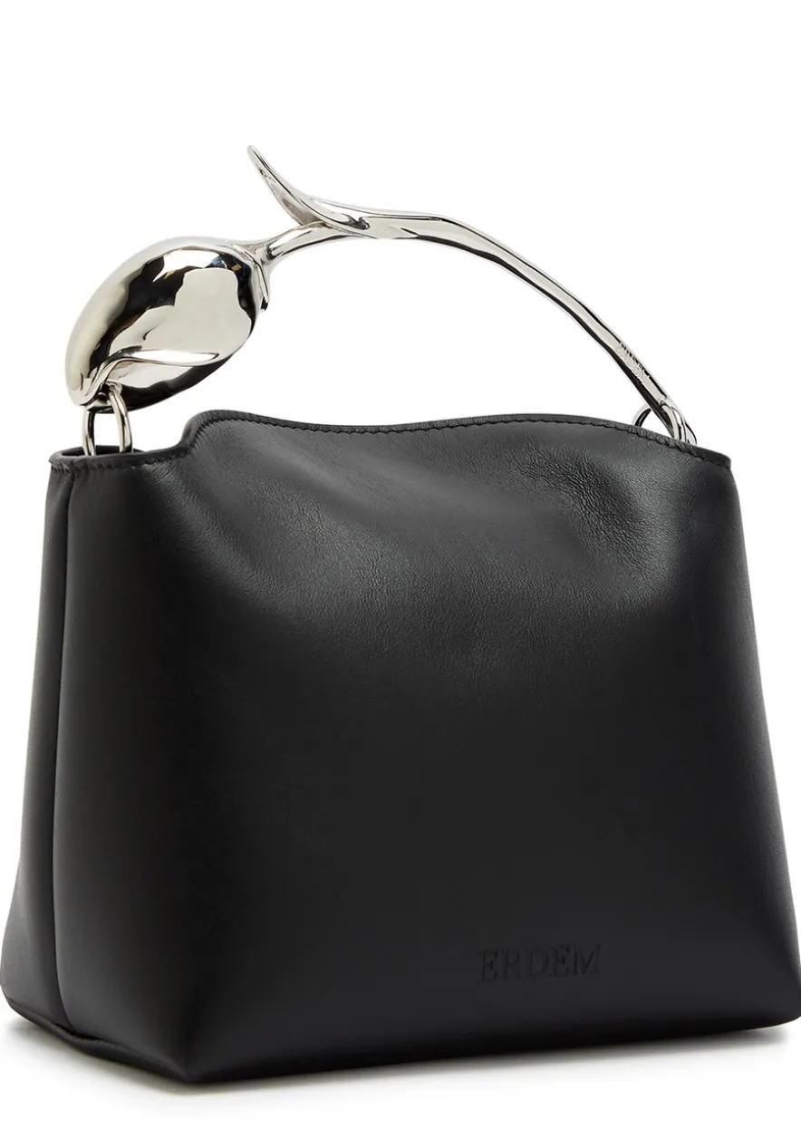 Bloom mini leather top handle bag