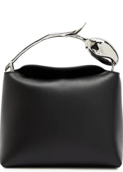 Bloom mini leather top handle bag