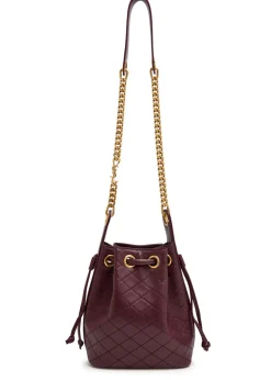 Bo chain quilted leather bucket bag
