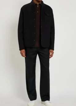 Boiled wool overshirt