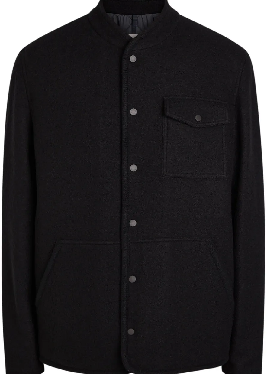 Boiled wool overshirt