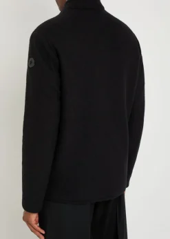 Boiled wool overshirt