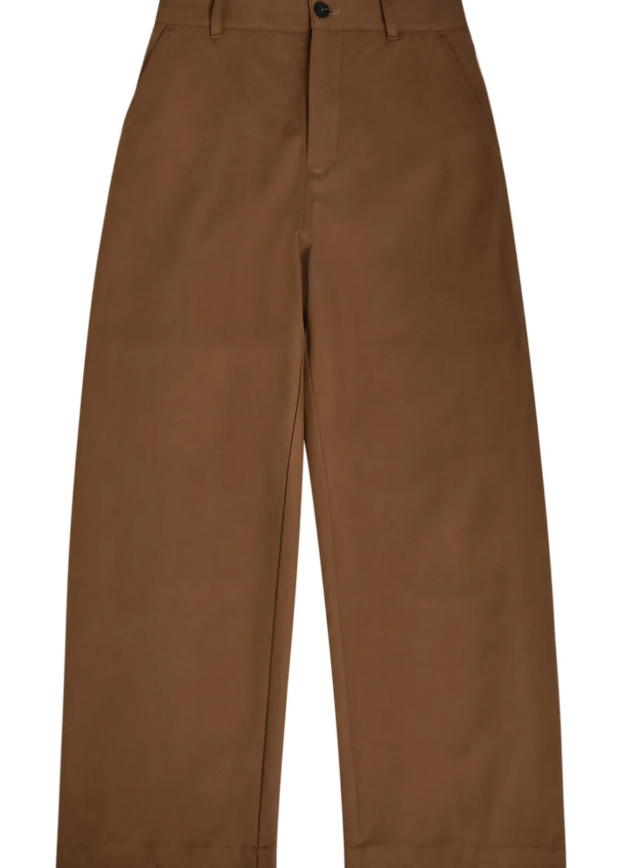 Bosworth curved-leg cotton trousers