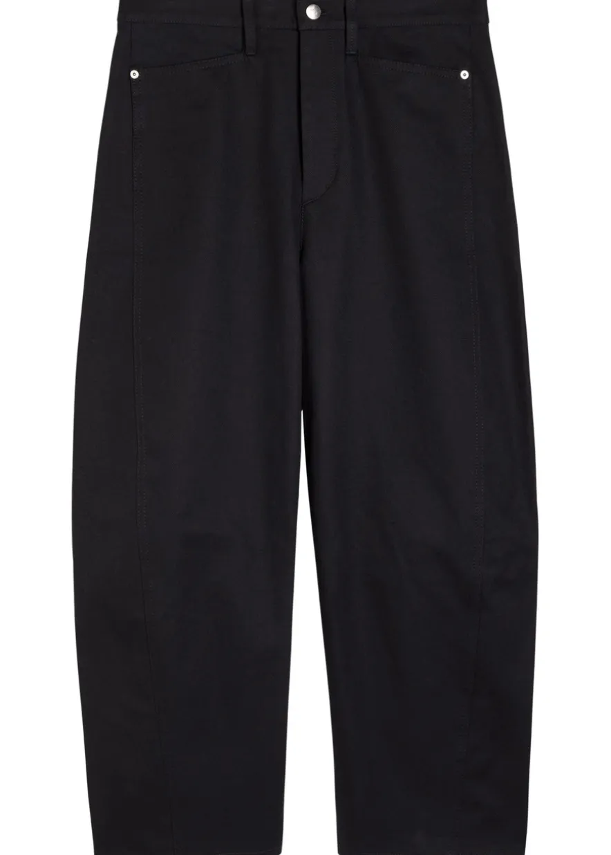 Bow Crop barrel-leg jeans