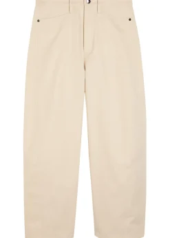 Bow Crop barrel-leg jeans
