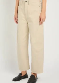 Bow Crop barrel-leg jeans