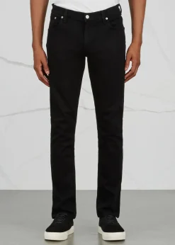 Bowery black slim-leg jeans