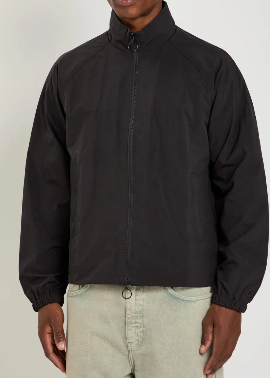 Boxy nylon track jacket