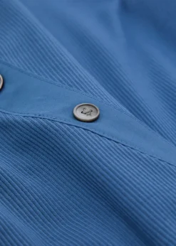 Brenner button-effect cotton-blend top