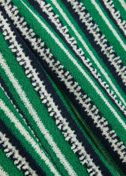 Brenner striped straight-leg knit trousers
