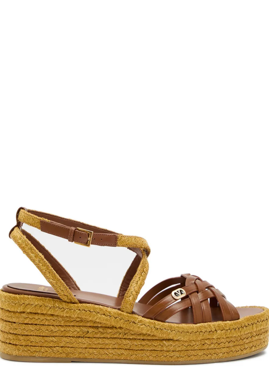 Bribri 45 leather espadrille wedges