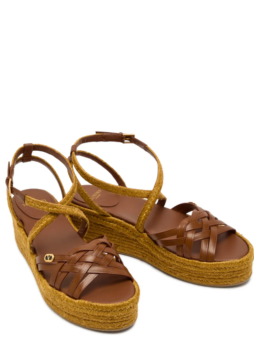 Bribri 45 leather espadrille wedges