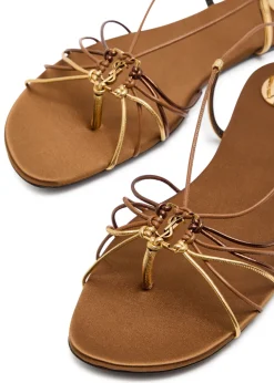 Bridget strappy satin sandals