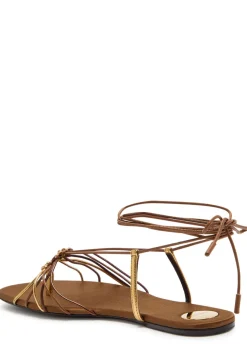Bridget strappy satin sandals
