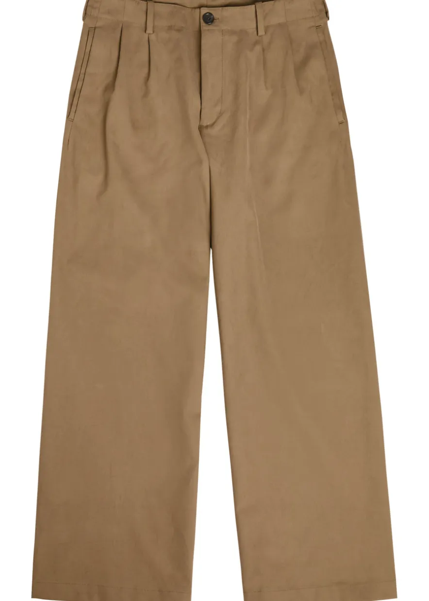 Bridge wide-leg chino trousers