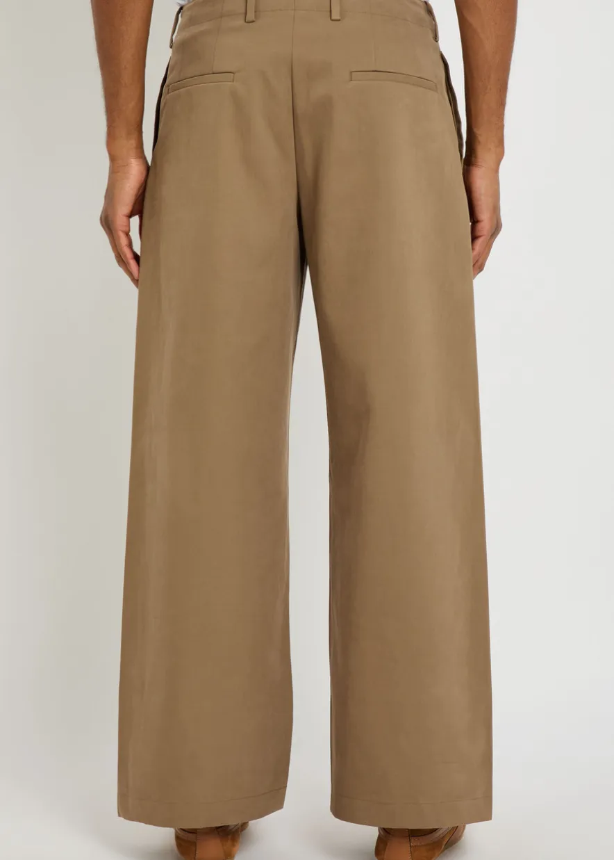 Bridge wide-leg chino trousers