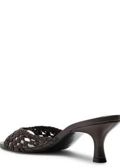 Brigitte hand-knotted leather mules