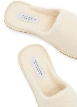 Bristol cashmere bouclé slipper flats