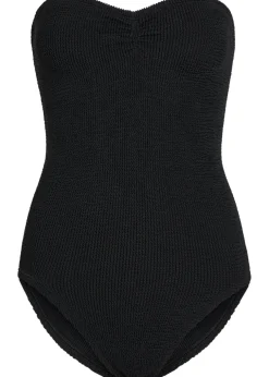 Brooke strapless crinkle swimsuit