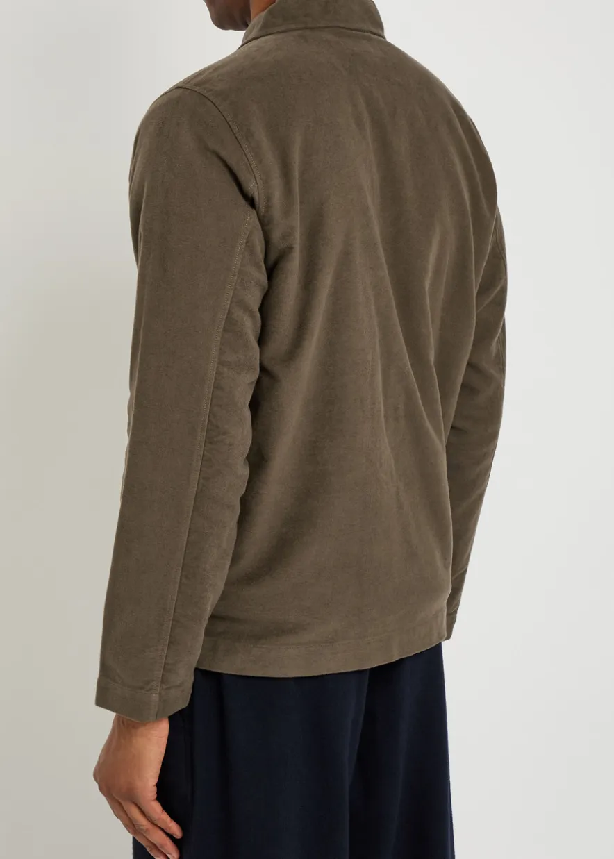 Brushed cotton overshirt