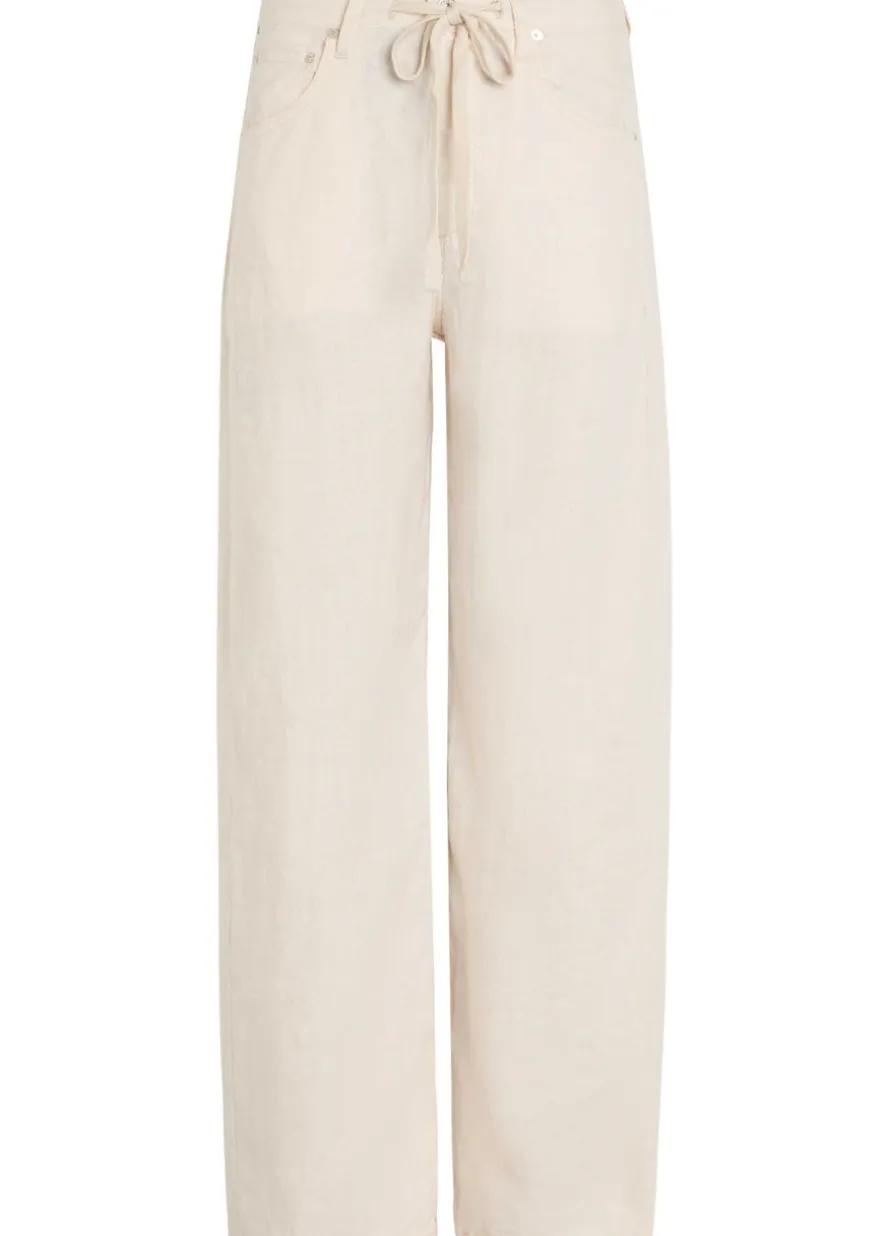 Brynn drawstring linen trousers