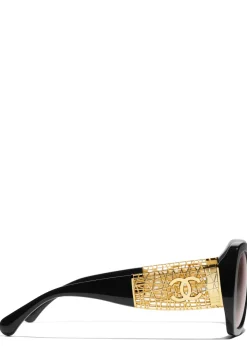 Butterfly-frame sunglasses