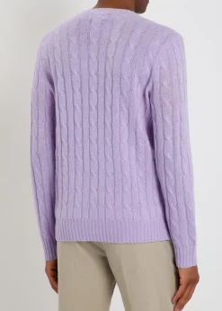 Cable-knit cashmere jumper