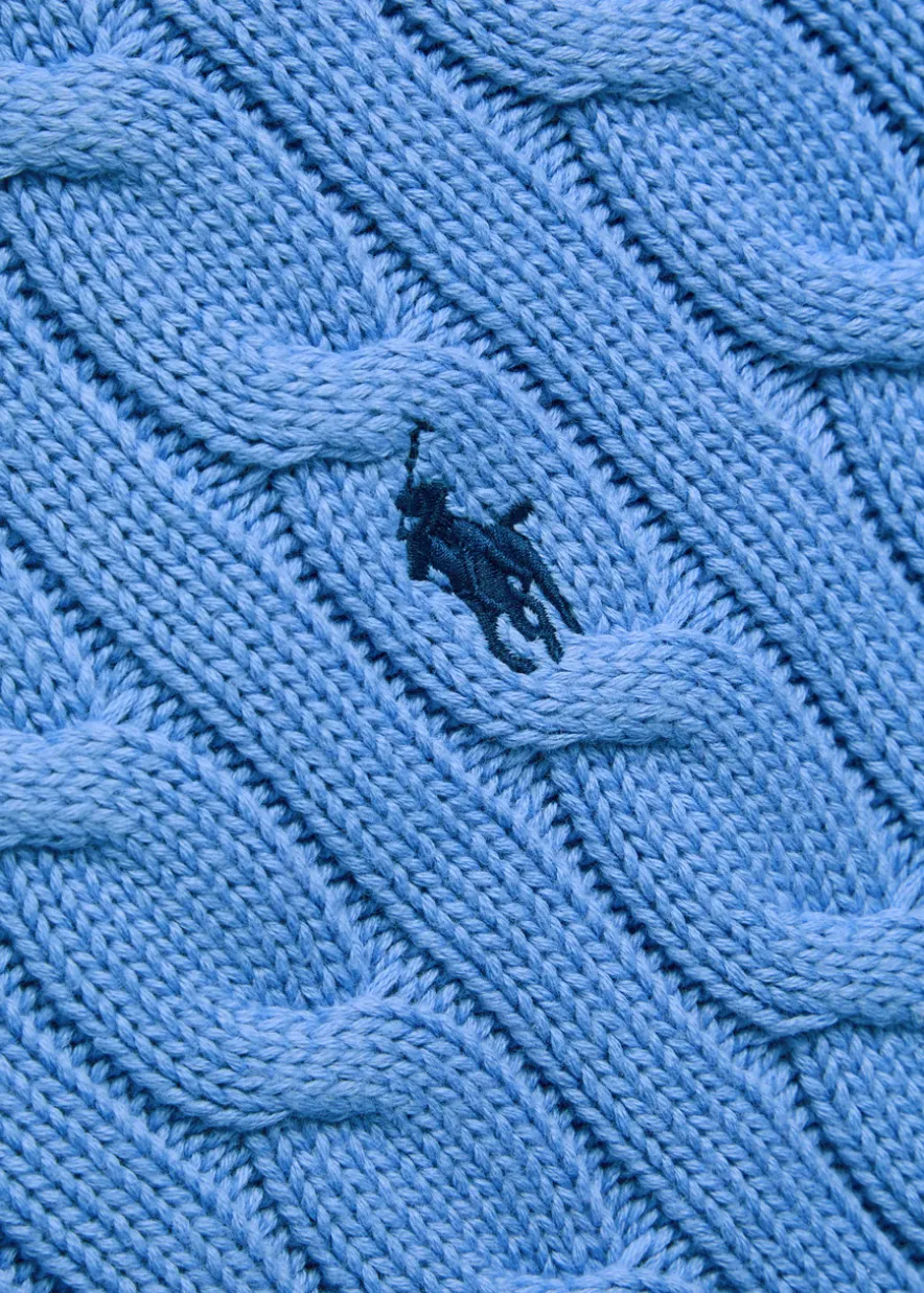 Cable-knit cotton cardigan