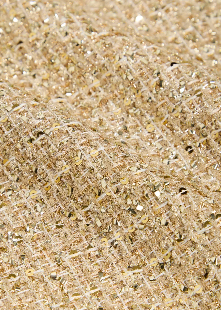 Cade metallic-weave tweed mini dress