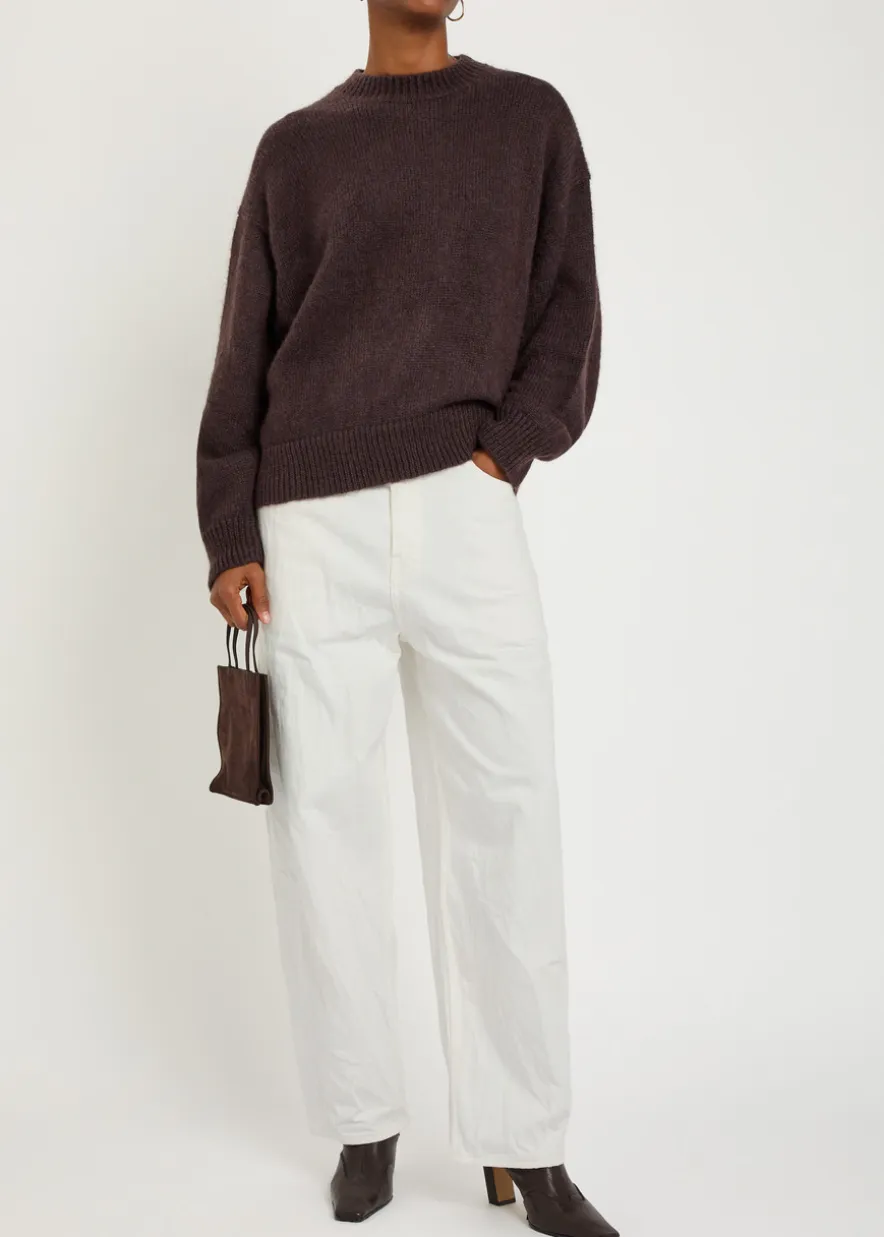 Cahun belted tapered-leg jeans