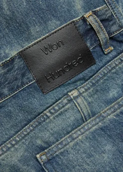 Cale faded relaxed straight-leg denim jeans