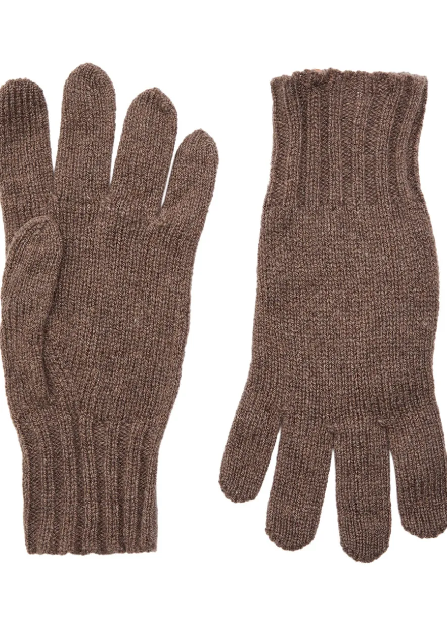 Calow cashmere and merino-blend gloves