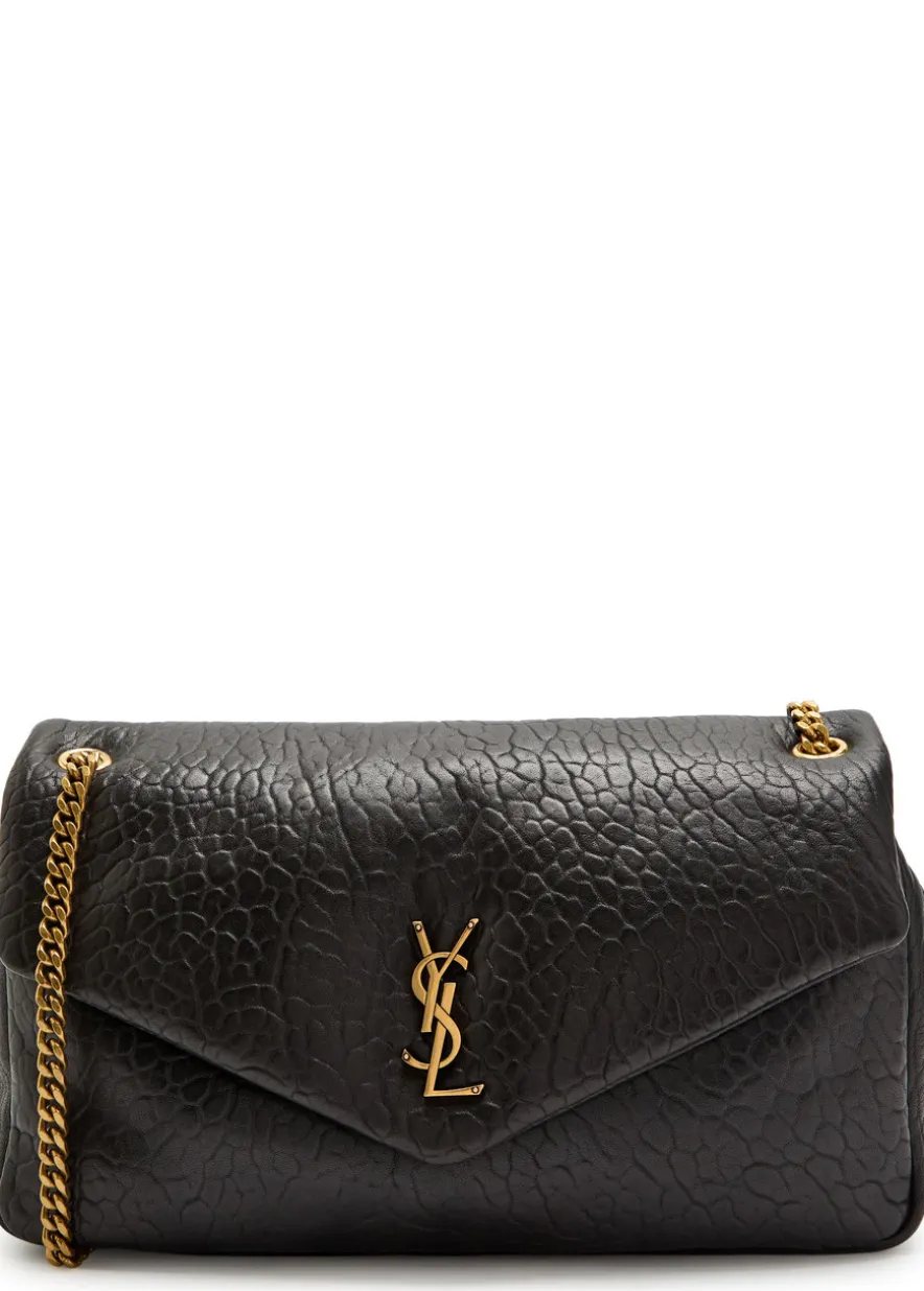 Calypso large padded leather shoulder bag
