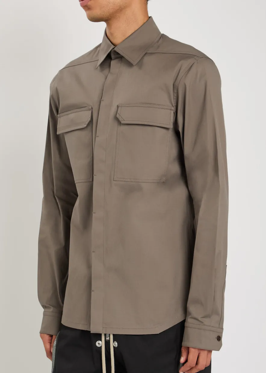 Camicia stretch-cotton work shirt